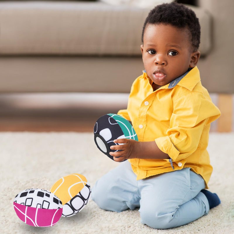 Tayerop The MamaRoo Replacement Balls (for Mamaroo Swing) Offer More Interaction and Reversible Ball Options to Complement The Multi-Coloured MamaRoo Cradle in a Set of 3 Balls - Image 4